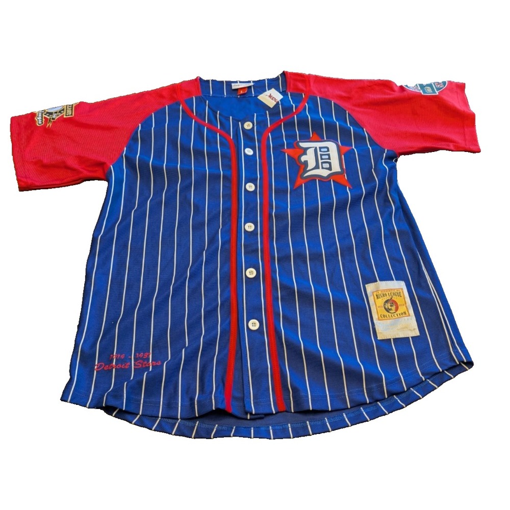 Negro League Baseball Classics Jersey #24 Detroit Stars, By Headgear, Large NWT